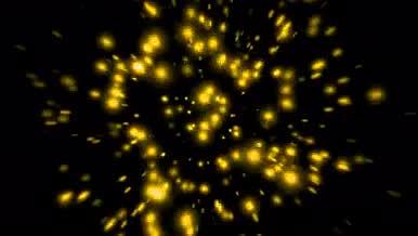 金色粒子发射特效视频视频的预览图
